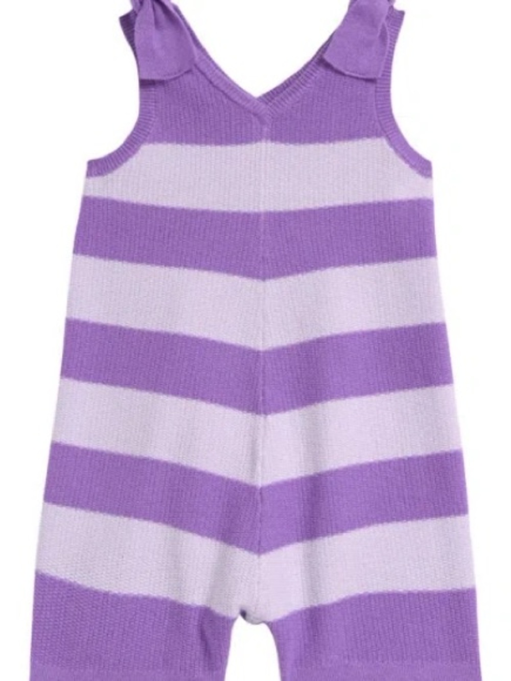 Stripe Shoulder Tie Cotton Sweater Romper Tucker + Tate 6 months onesie